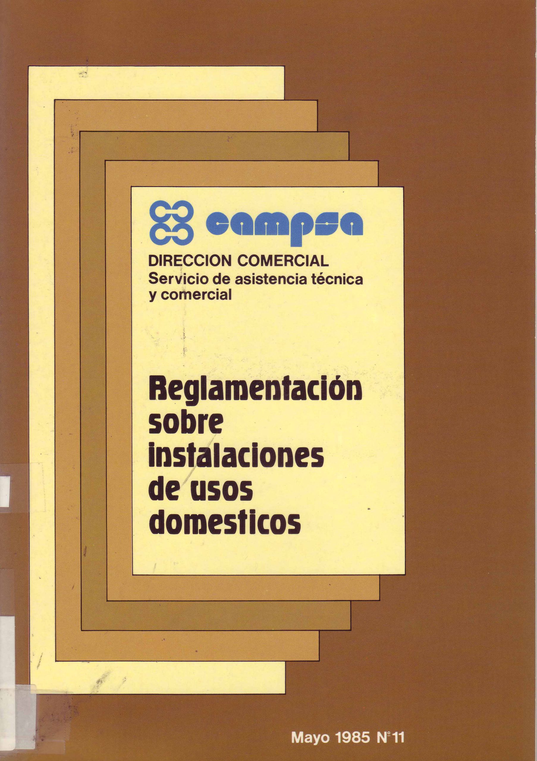 REGLAMENTACION SOBRE INSTALACIONES DE USOS DOMESTICOS