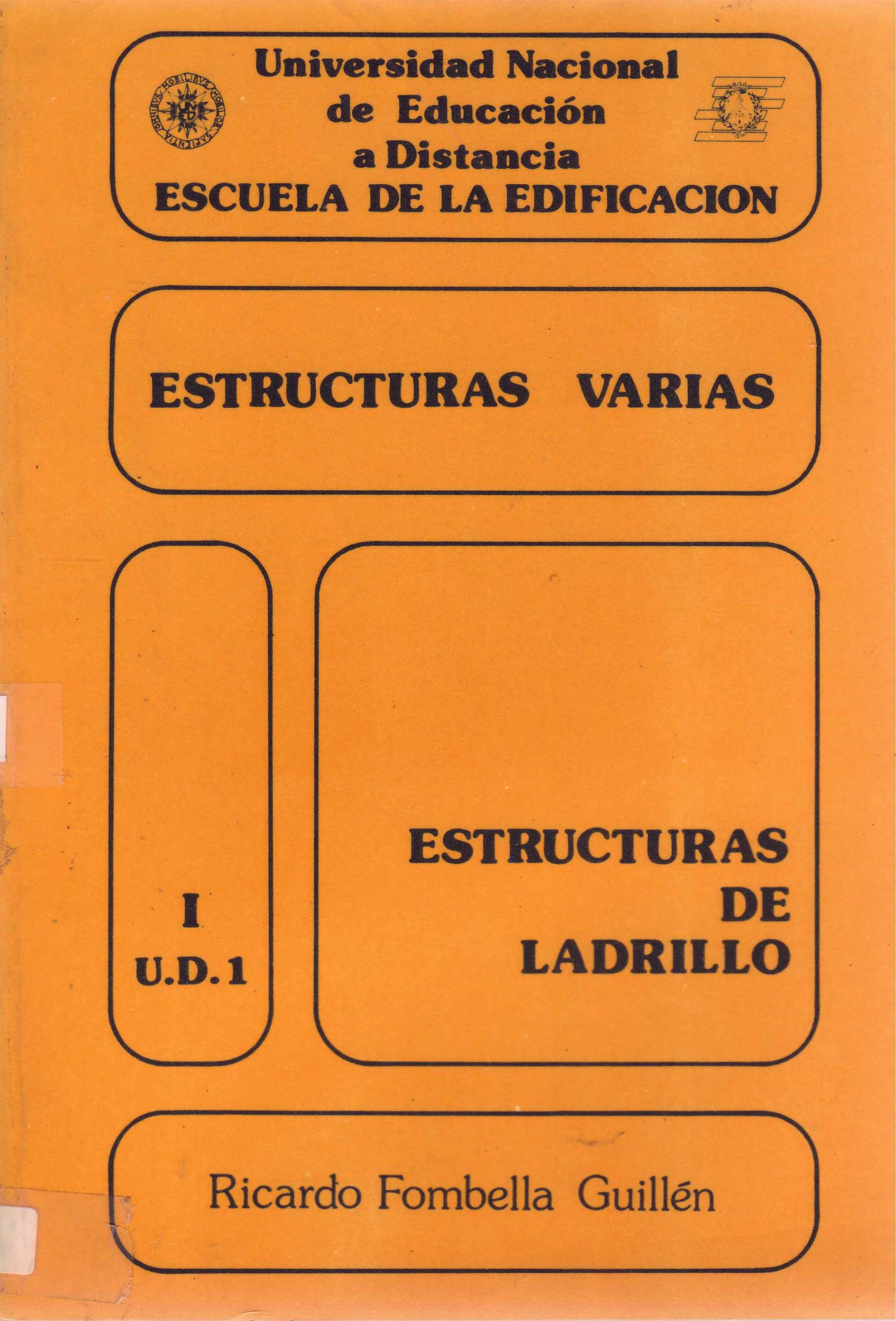 ESTRUCTURAS VARIAS. ESTRUCTURAS DE LADRILLO