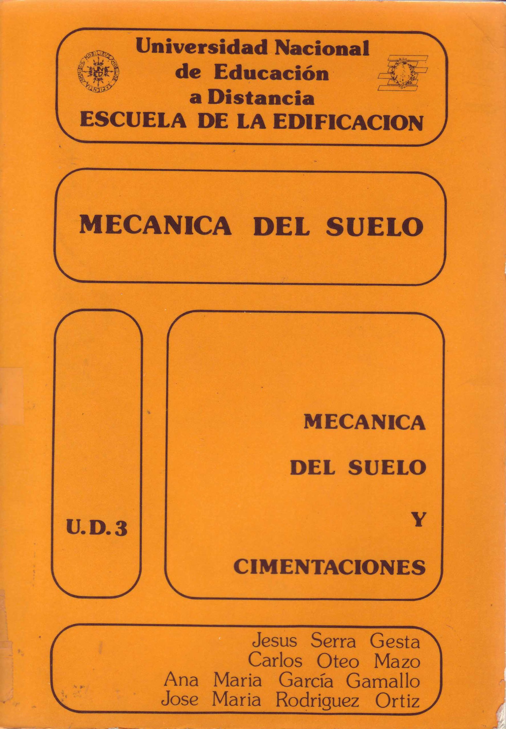 MECANICA DEL SUELO Y CIMENTACIONES