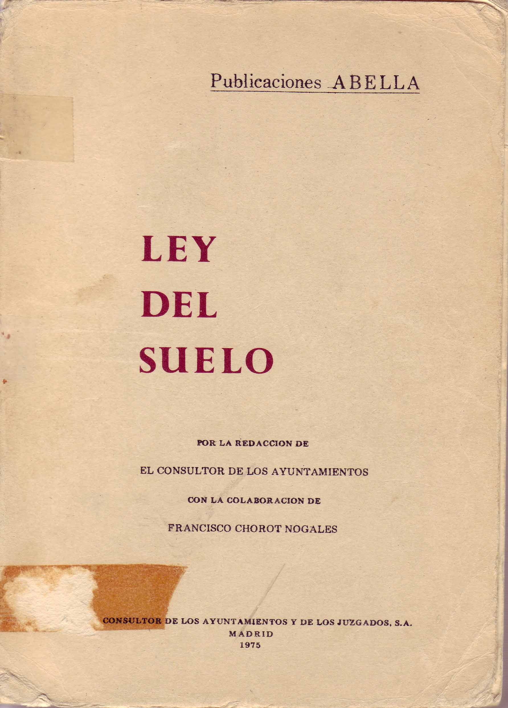 LEY DEL SUELO