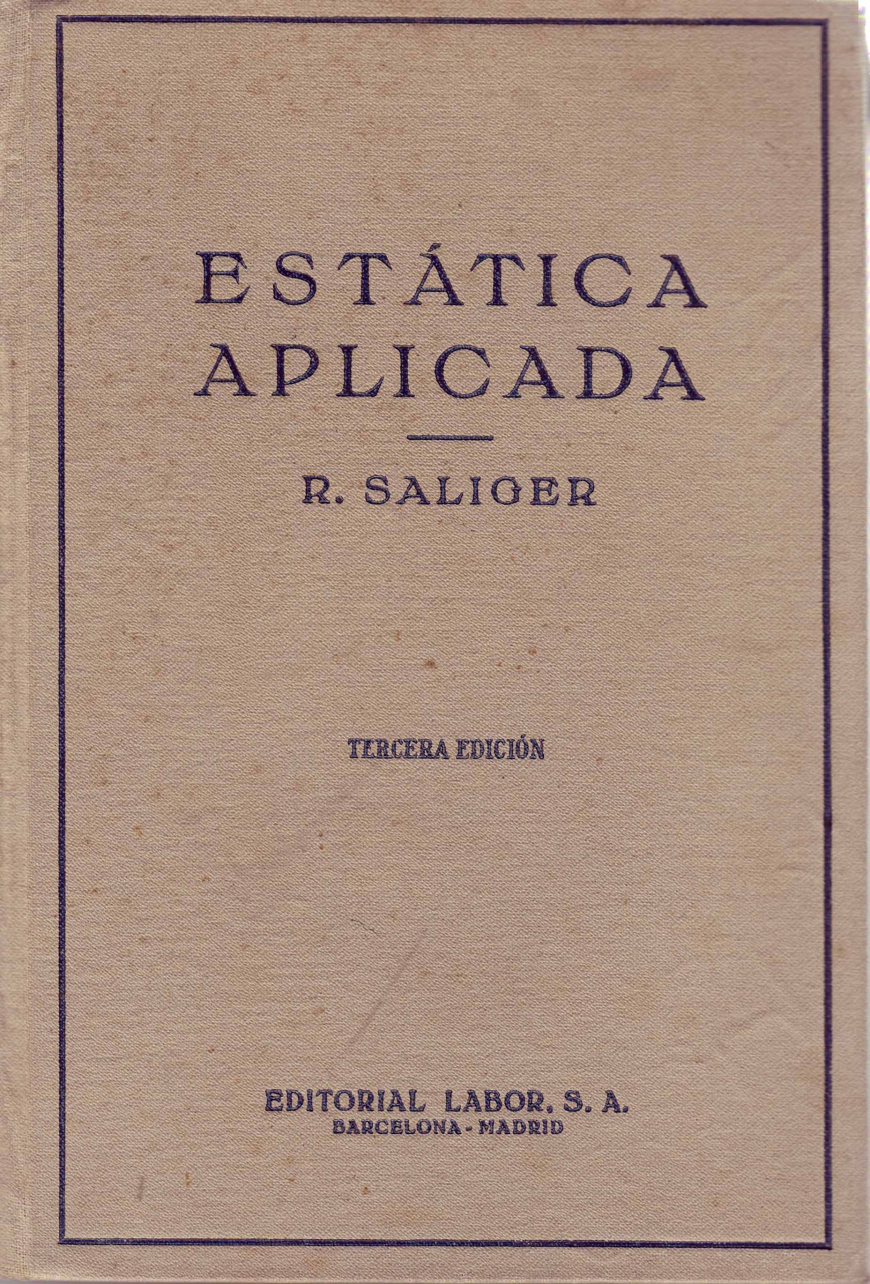 ESTATICA APLICADA