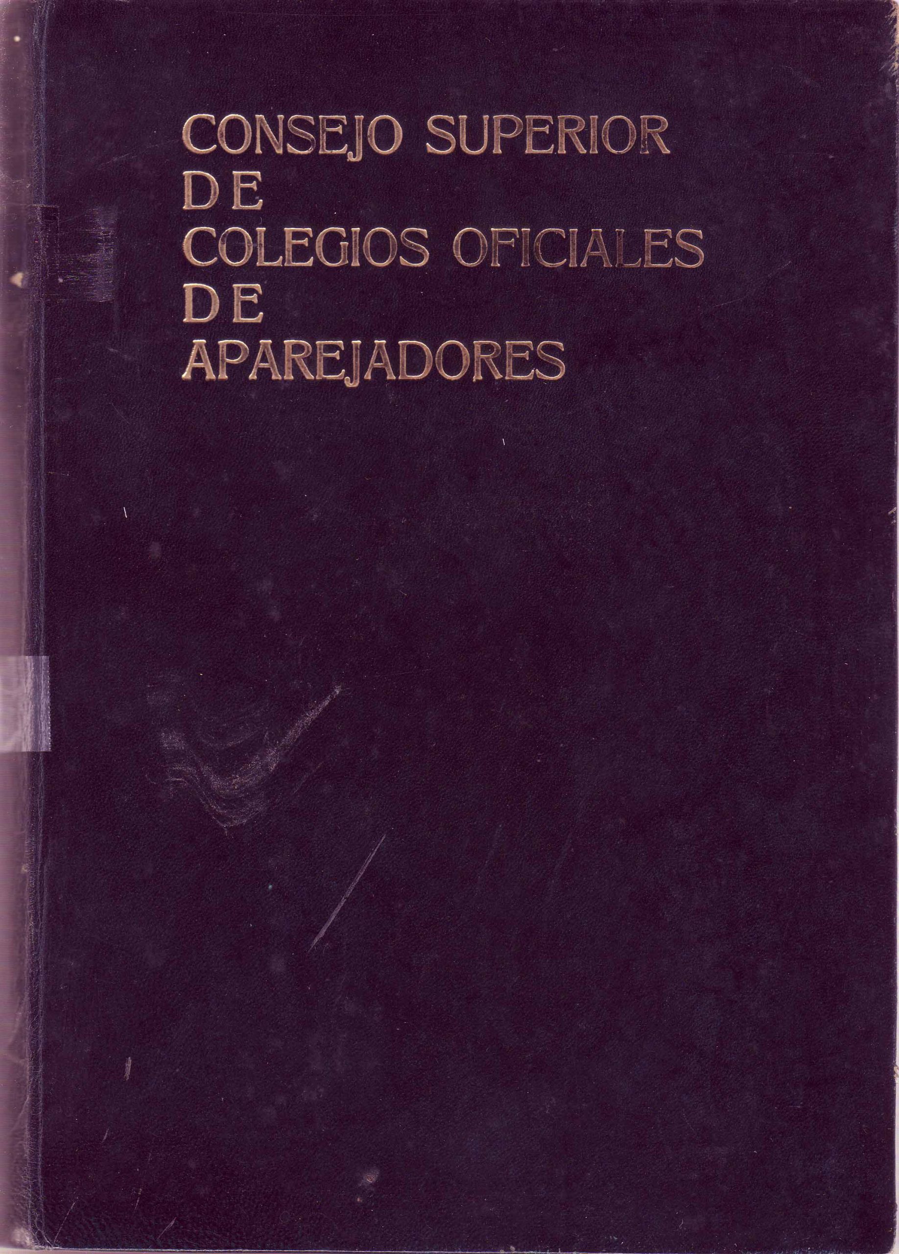 CONSEJO SUPERIOR DE COLEGIOS OFICIALES DE APAREJADORES