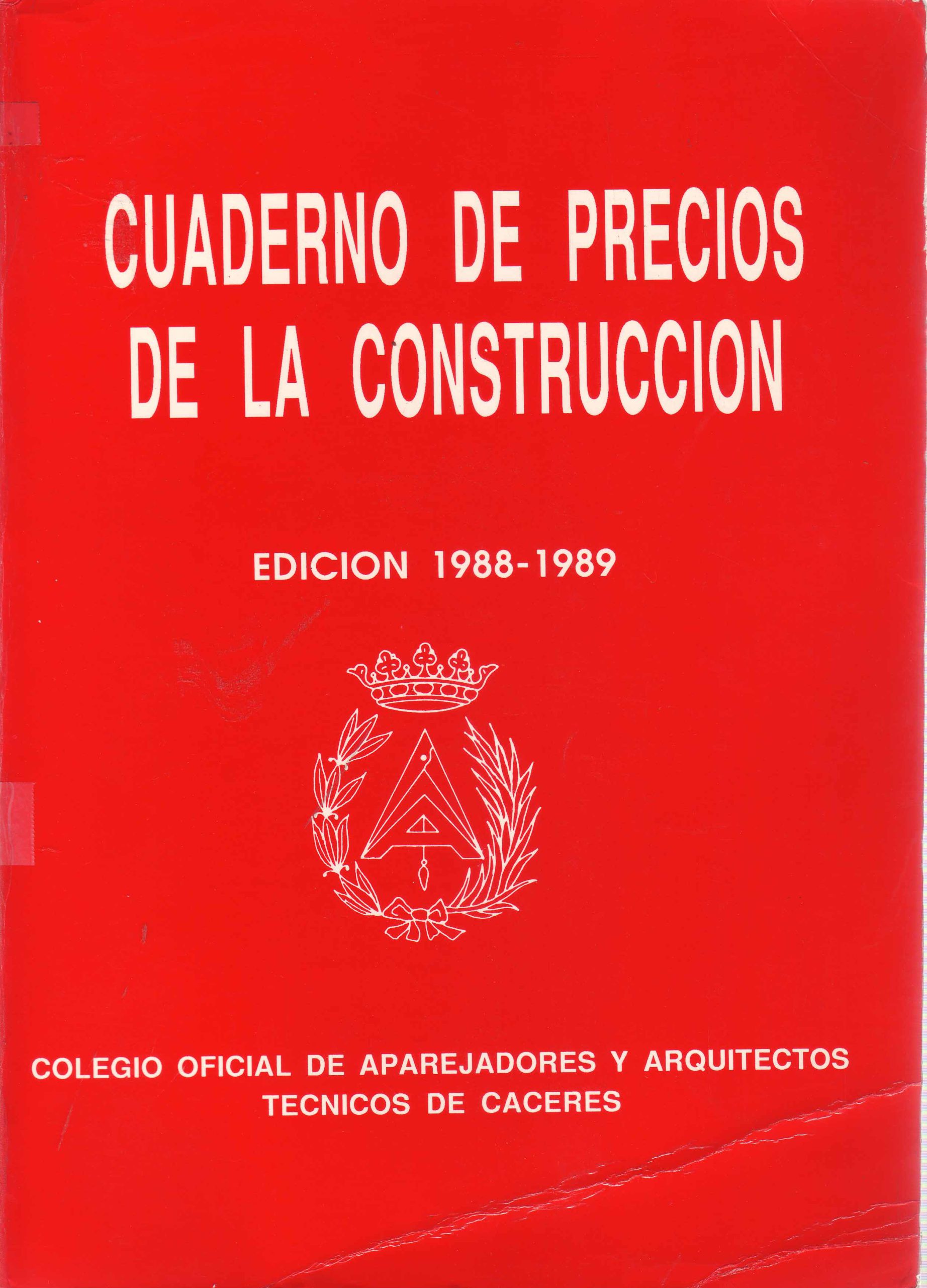 CUADERNO DE PRECIOS DE LA CONSTRUCCION