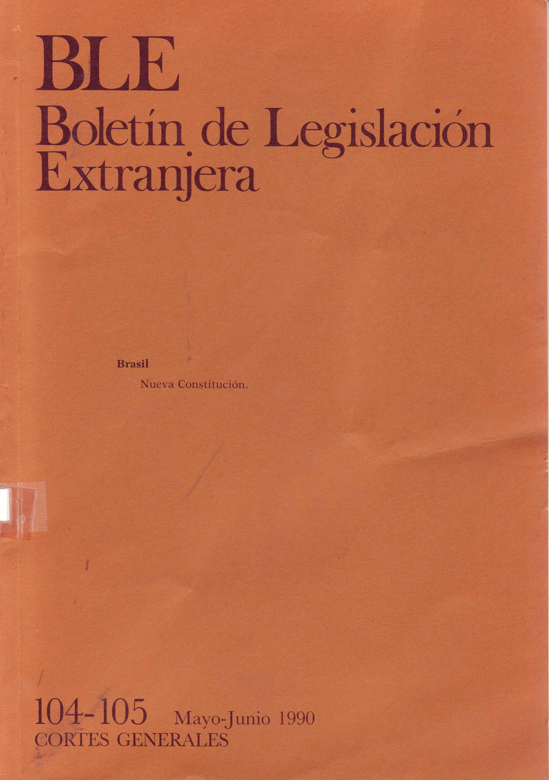 BOLETIN DE LEGISLACION EXTRANJERA