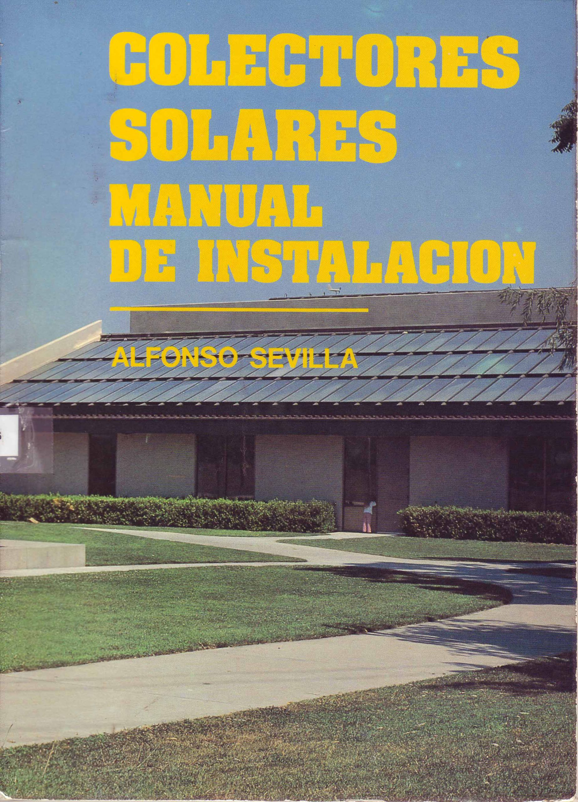 COLECTORES SOLARES – MANUAL DE INSTALACION