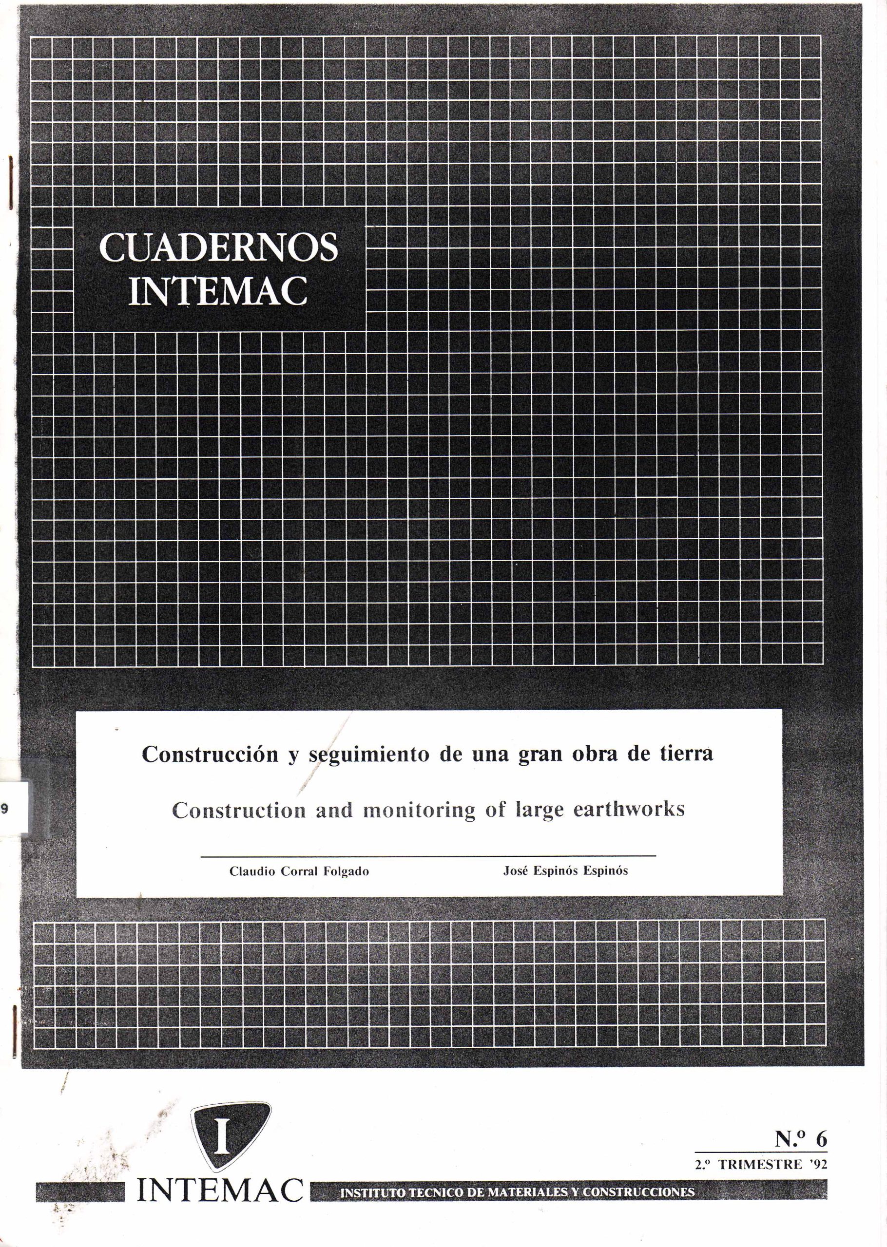 CONSTRUCCION Y SEGUIMIENTO DE UNA GRAN OBRA DE TIERRA