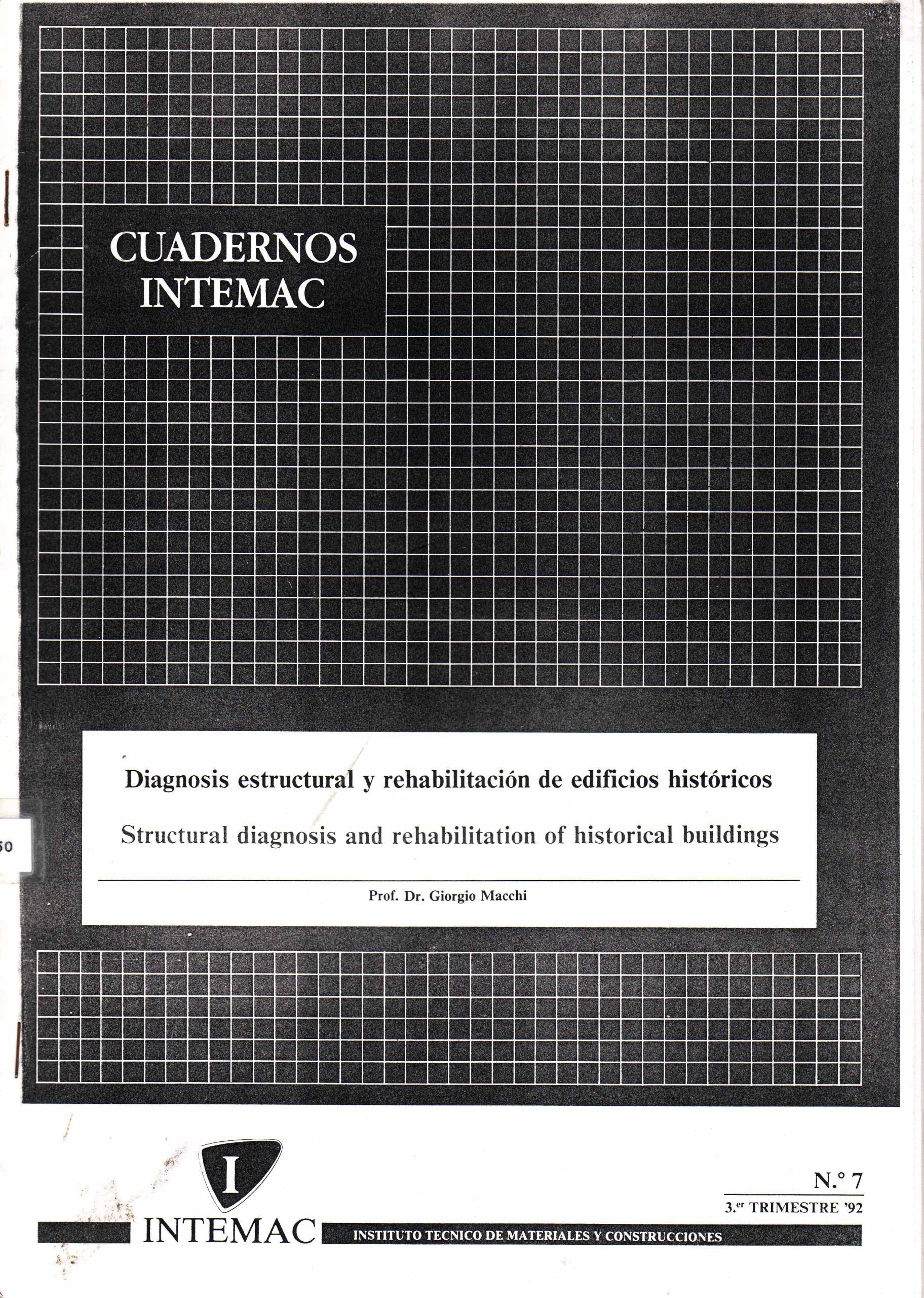 DIAGNOSIS ESTRUCTURAL Y REHABILITACION DE EDIFICIOS HISTORICOS