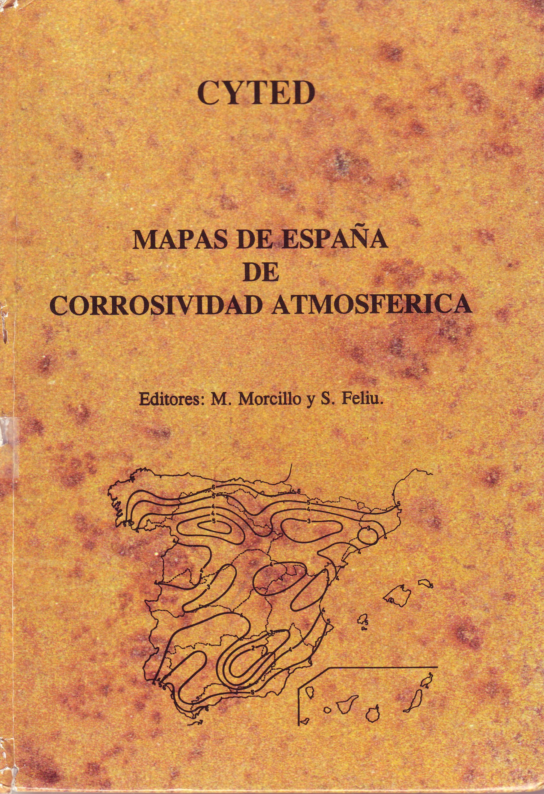 MAPA DE ESPAÑA DE CORROSIDAD ATMOSFERICA
