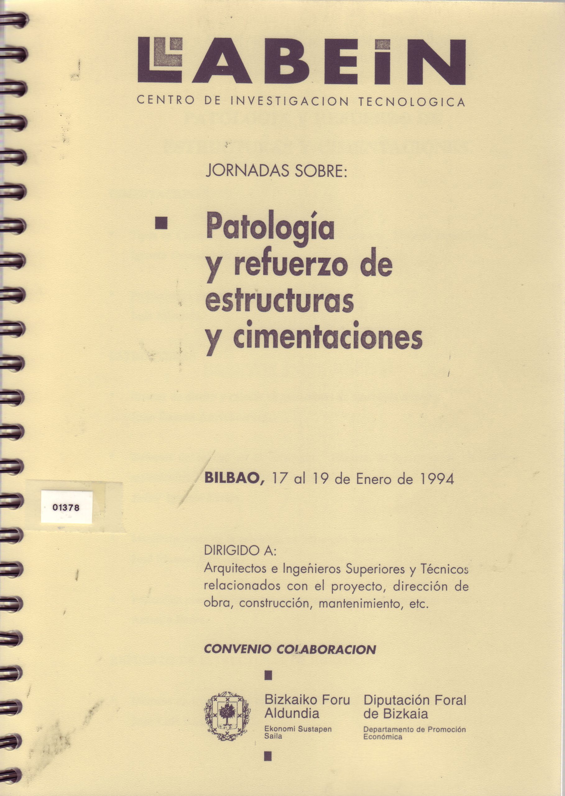 PATOLOGIA Y REFUERZO DE ESTRUCTURAS Y CIMENTACIONES