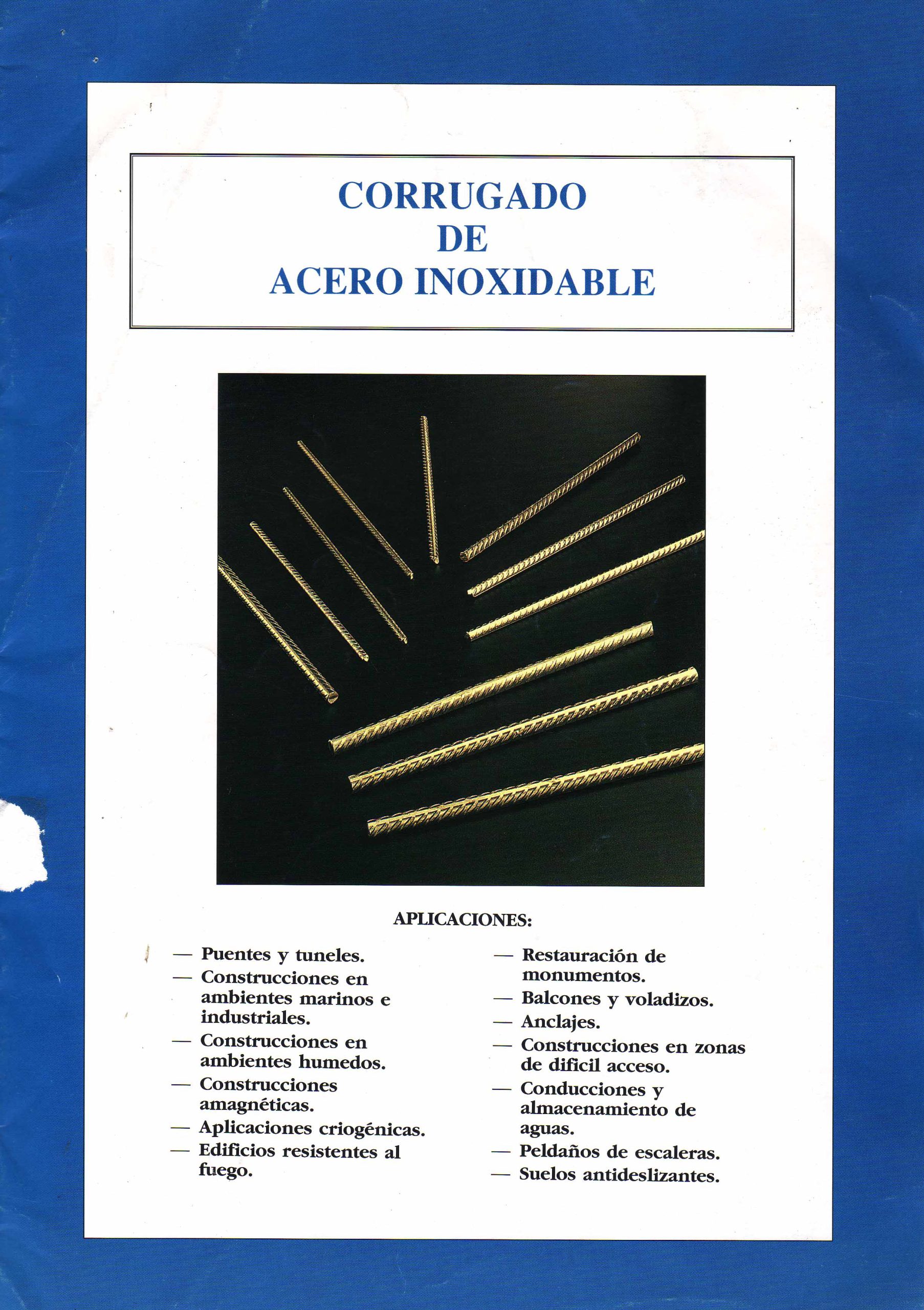 CORRUGADO DE ACERO INOXIDABLE