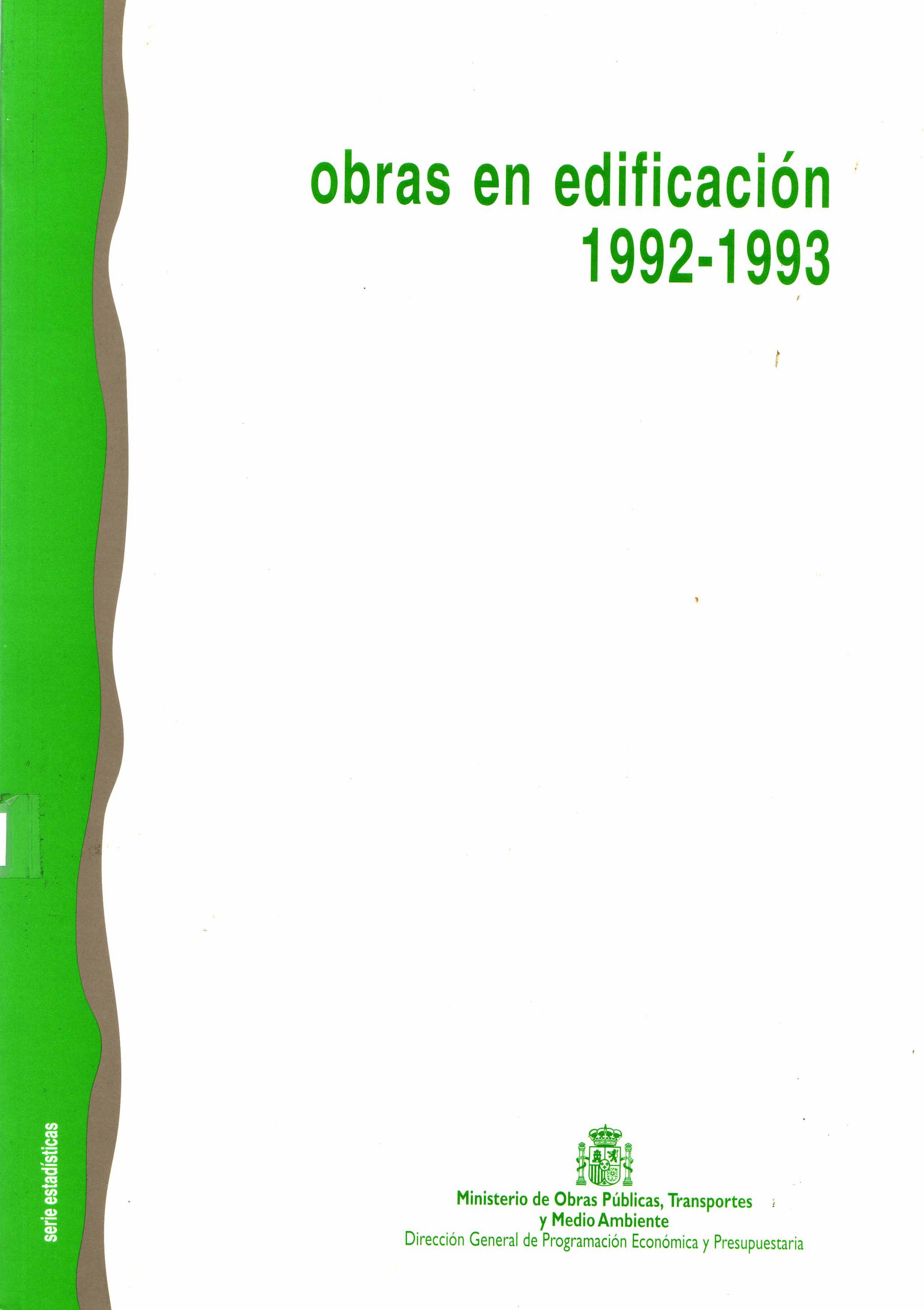 OBRAS EN EDIFICACIÓN 1992 – 1993