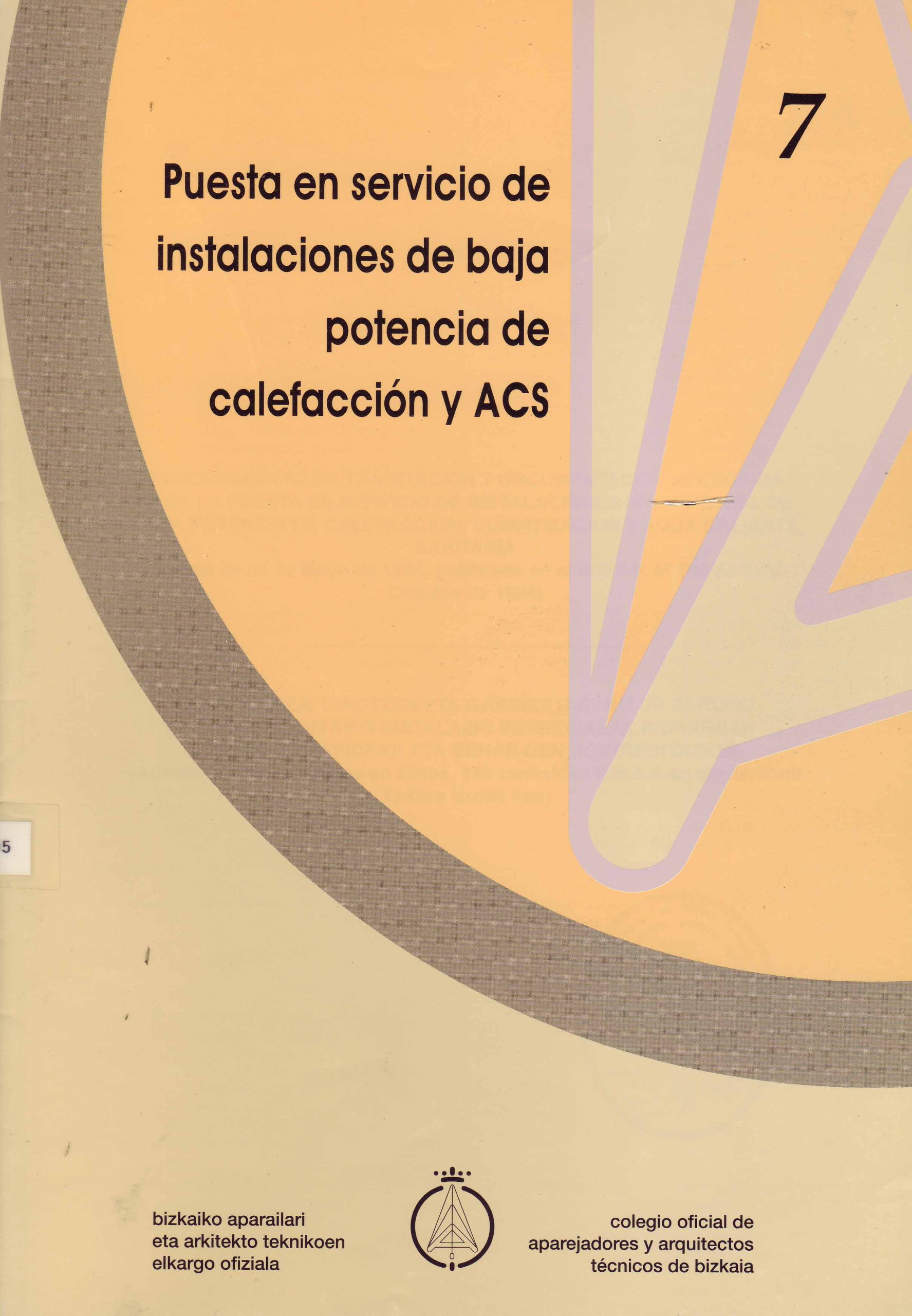 PUESTA EN SERVICIO DE INSTALACIONES DE BAJA POTENCIA DE CALEFACCION Y ACS