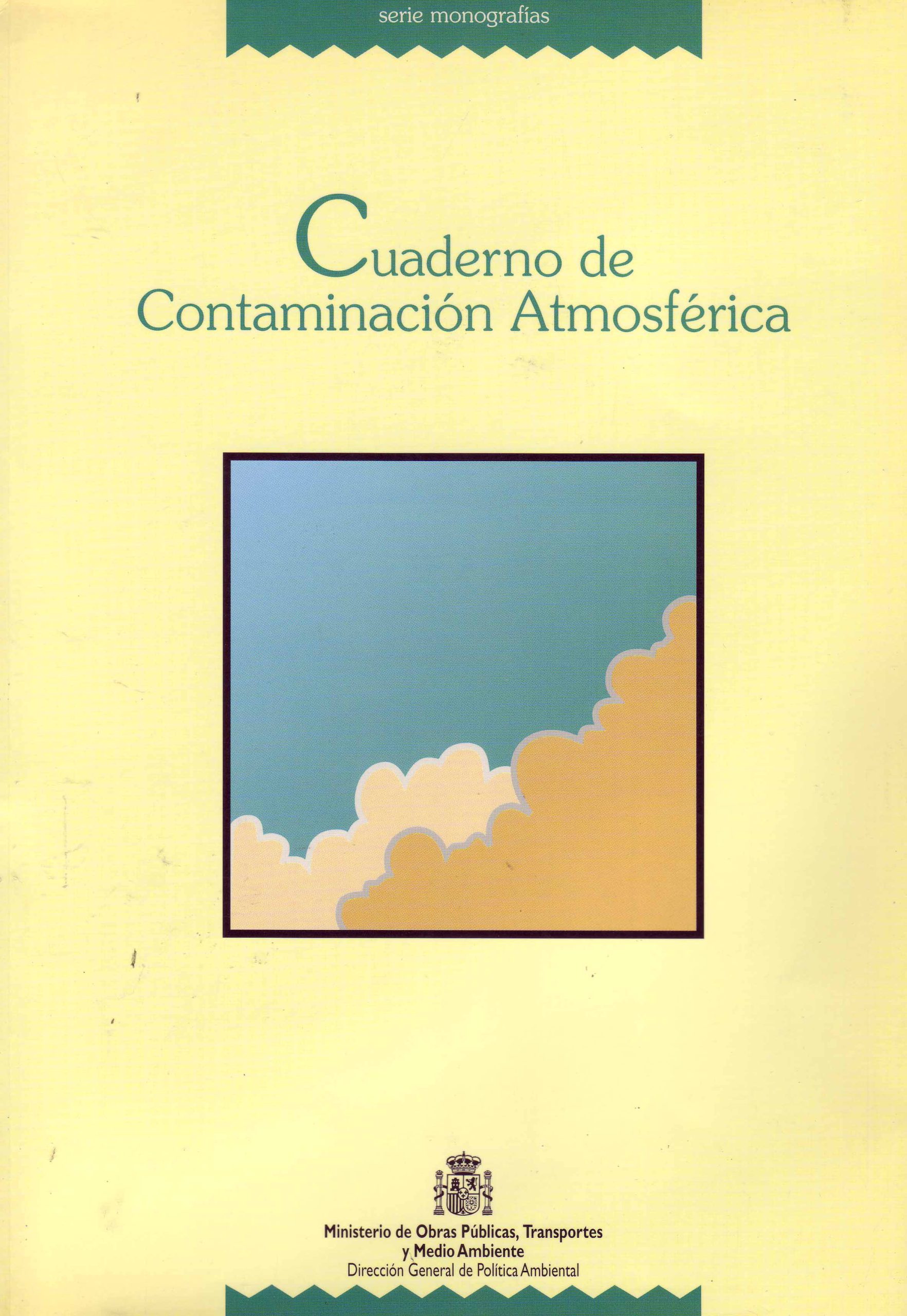 CUADERNO DE CONTAMINACIÓN ATMOSFÉRICA