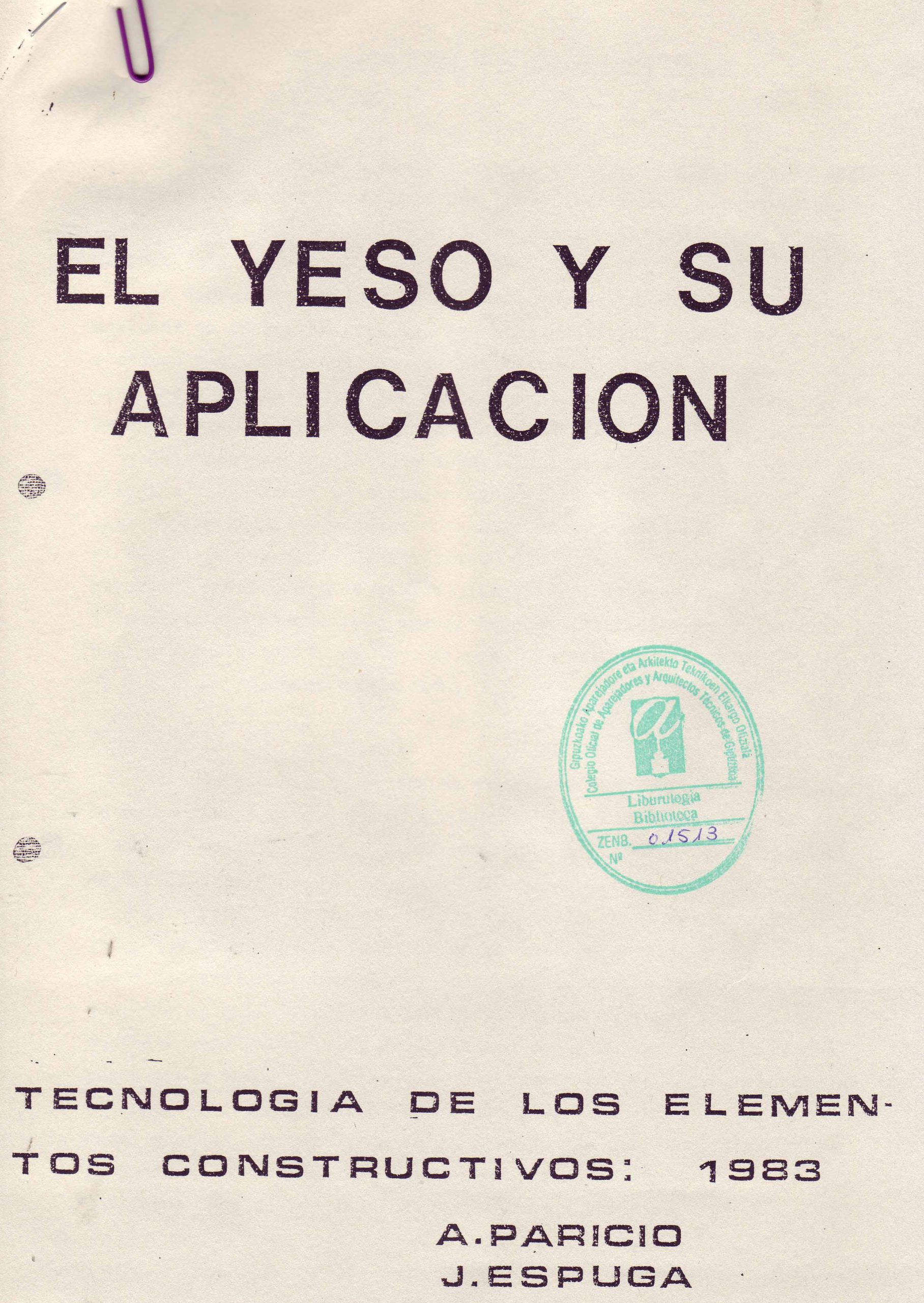 EL YESO Y SU APLICACION
