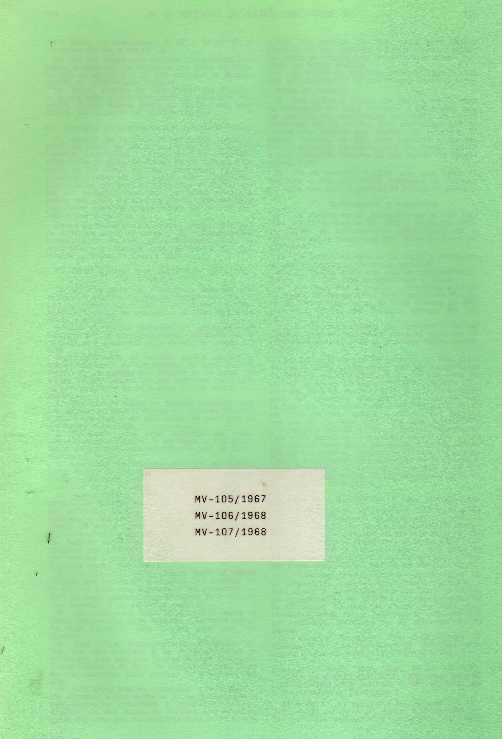 MV-105/106/107-1967/1968/1969