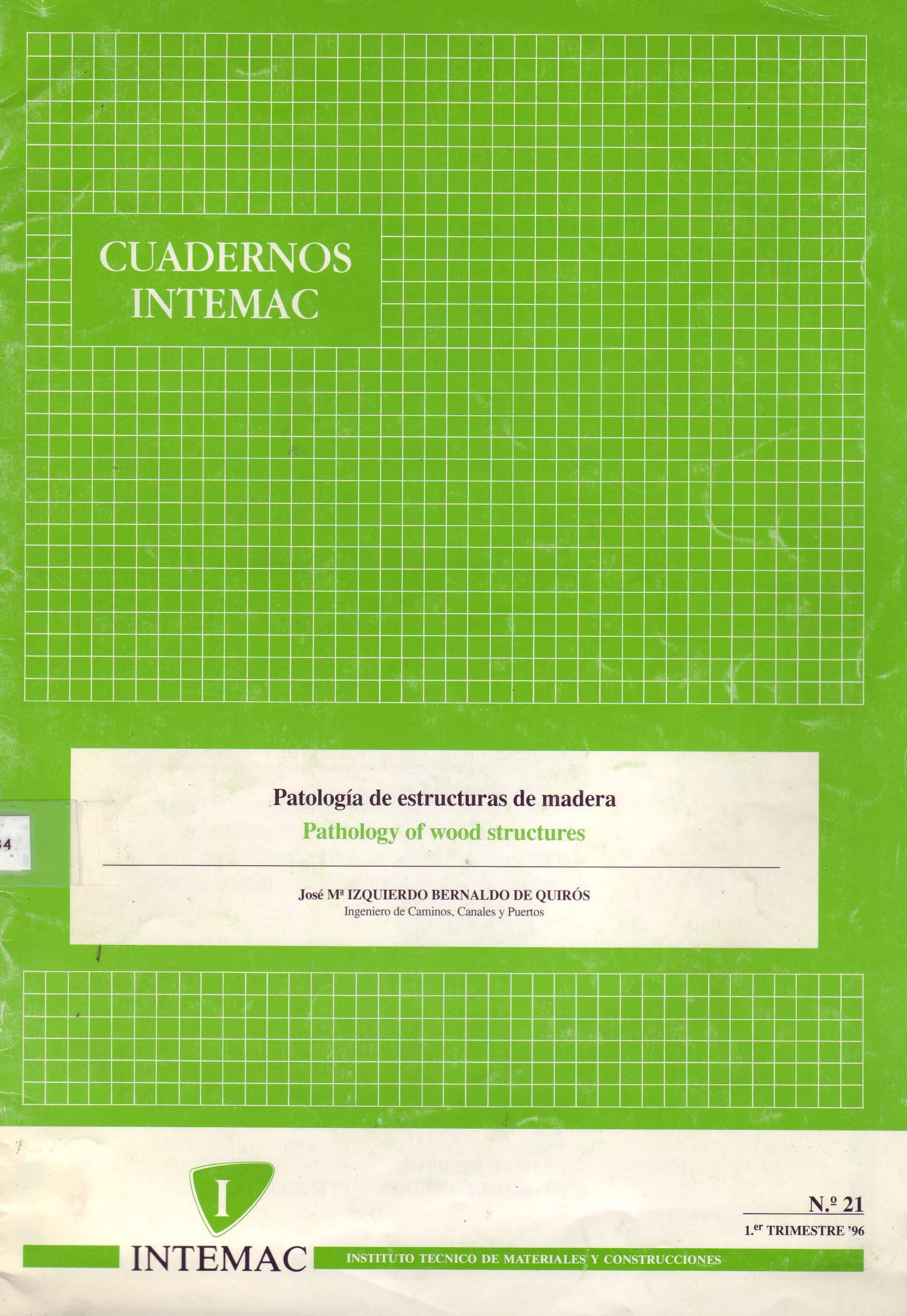 PATOLOGIA DE ESTRUCTURAS DE MADERA