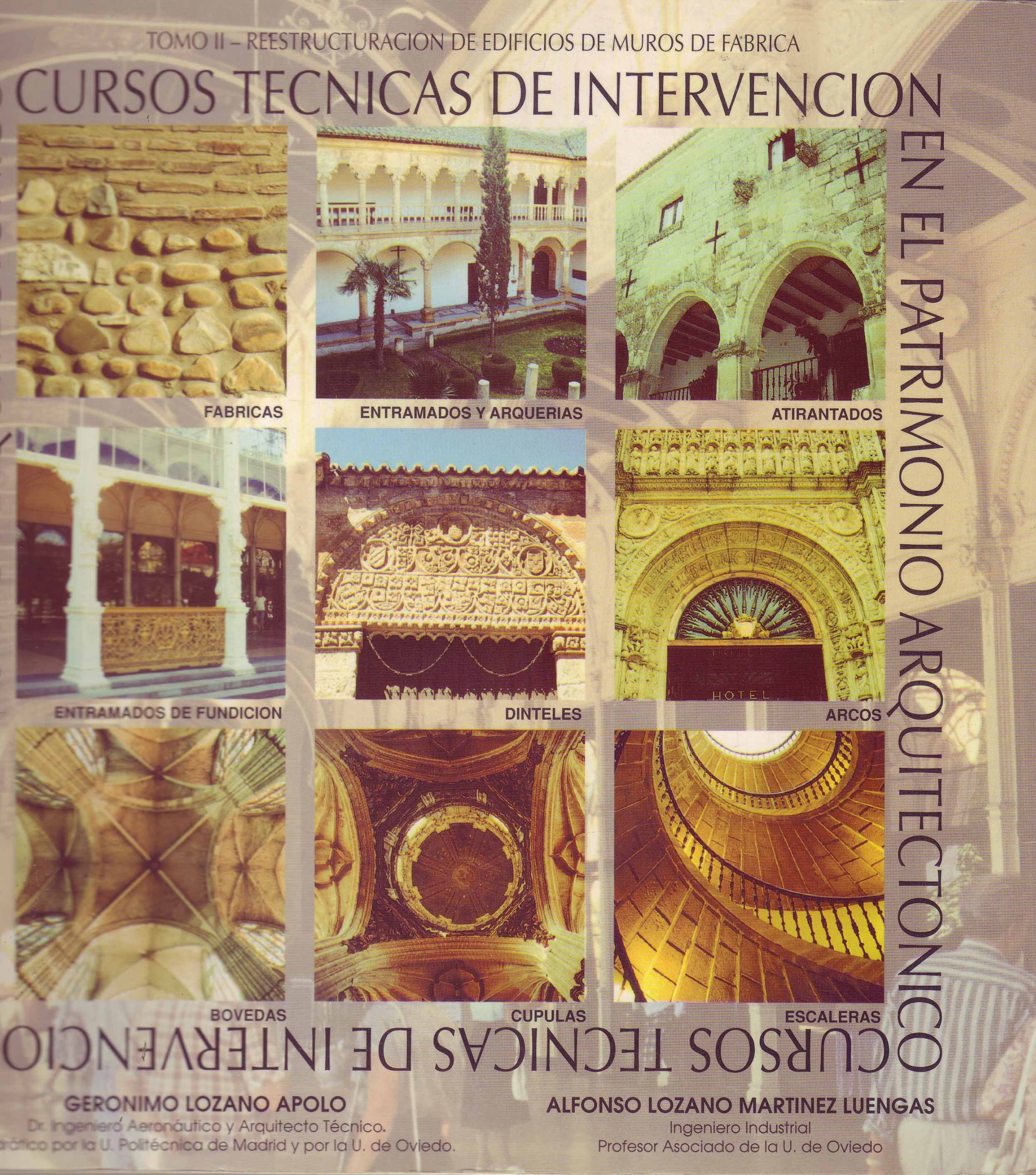 CURSOS TECNICAS DE INTERVENCION EN EL PATRIMONIO ARQUITECTONICO