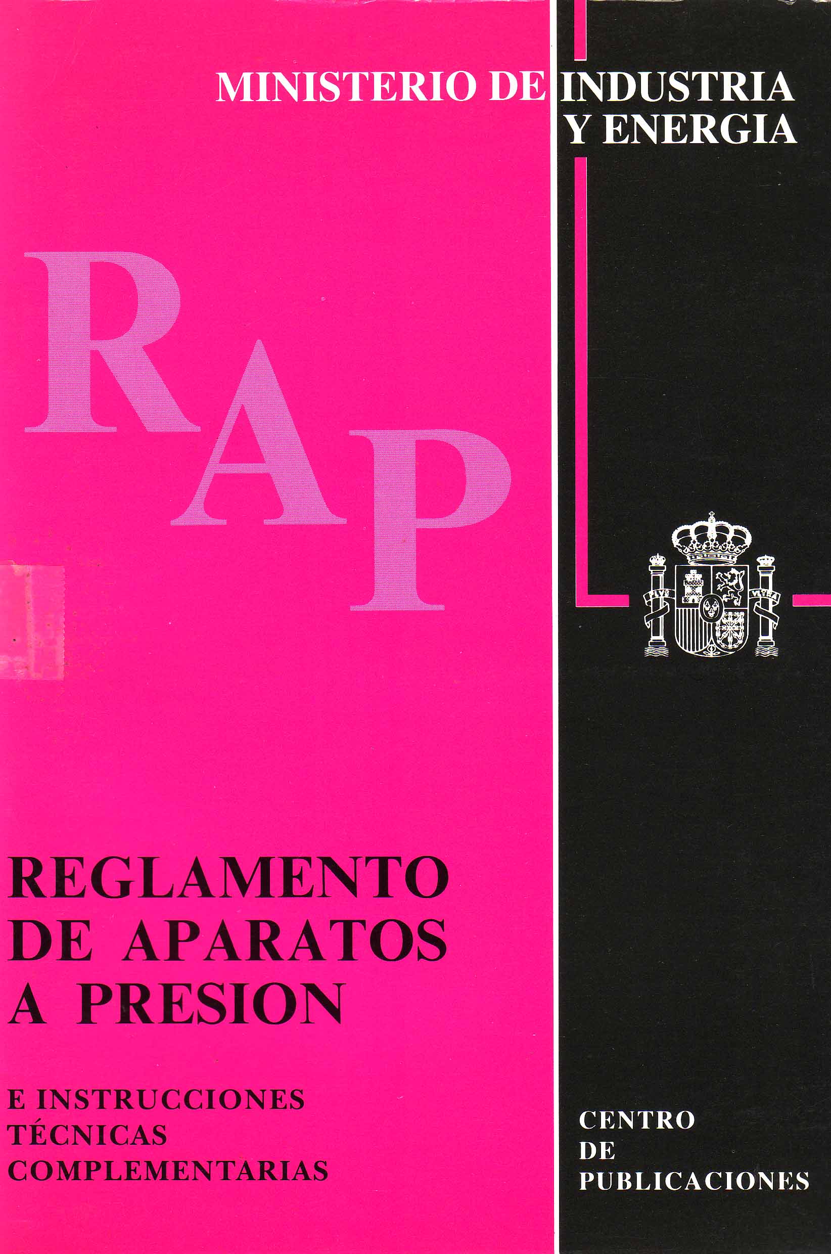 REGLAMENTO DE APARATOS A PRESION