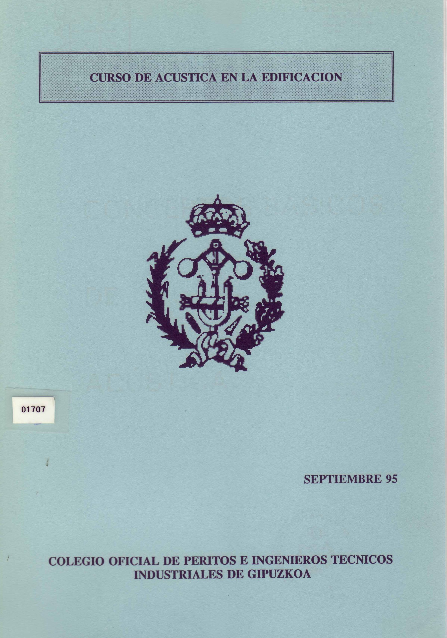 CURSO DE ACUSTICA EN LA EDIFICACION