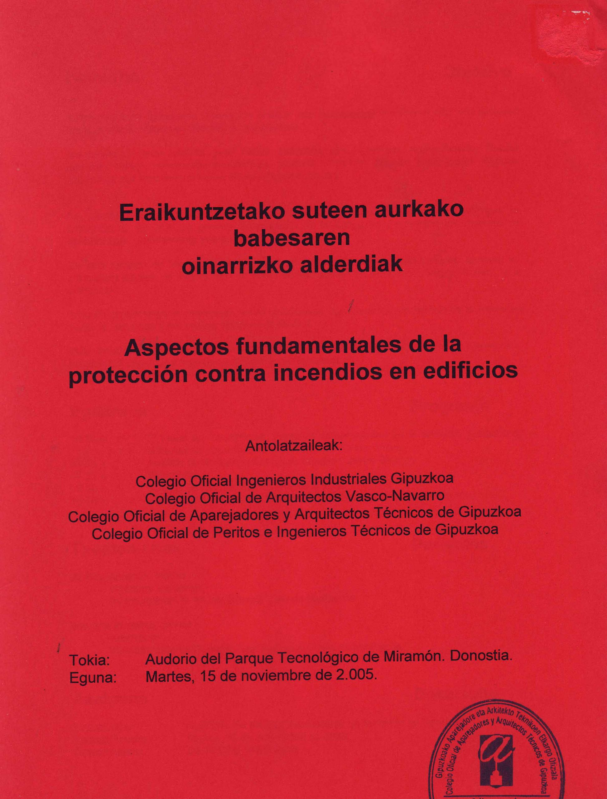ASPECTOS FUNDAMENTALES DE LA PROTECCIÓN CONTRA INCENDIOS EN EDIFICIOS