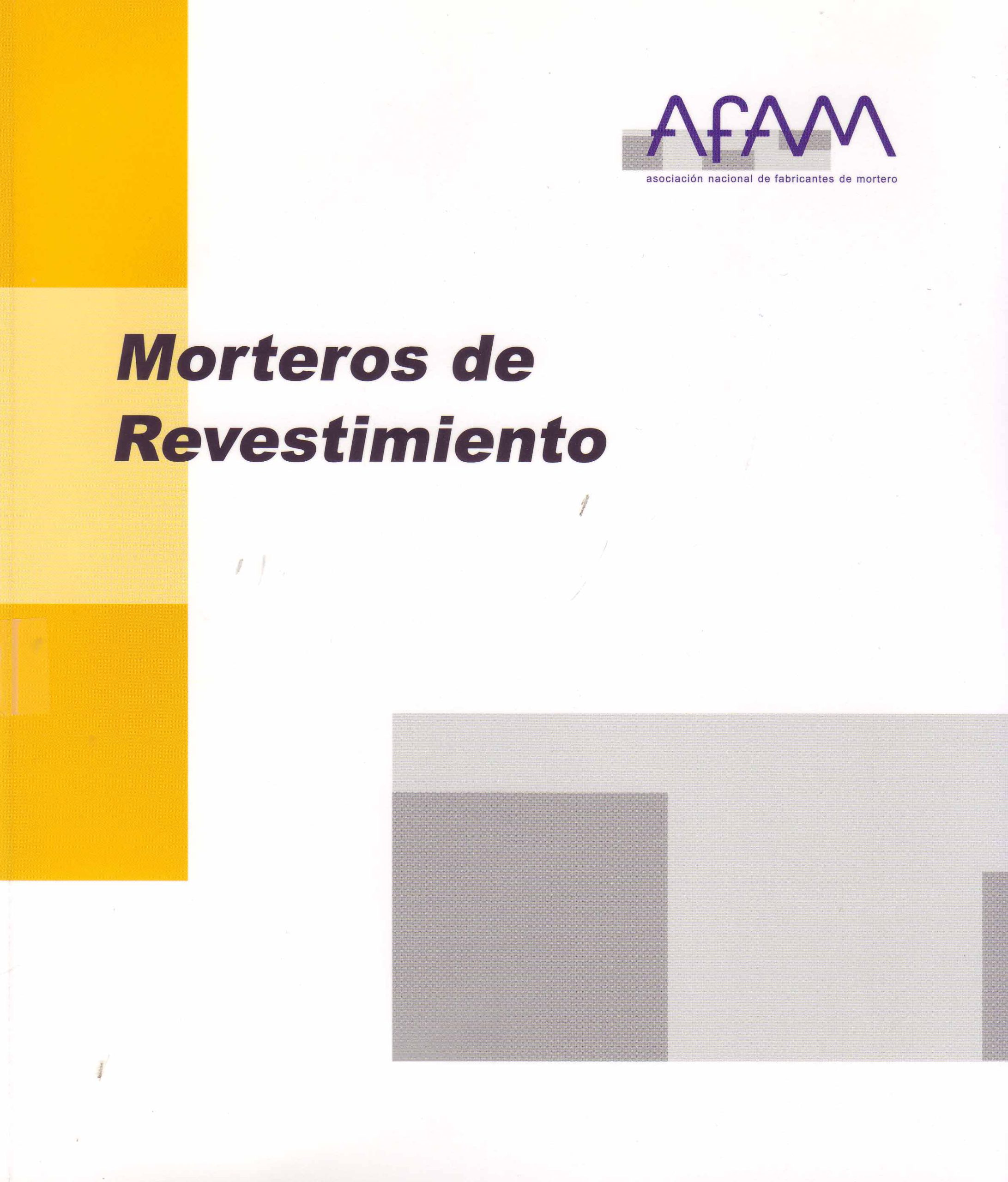 MORTEROS DE REVESTIMIENTO