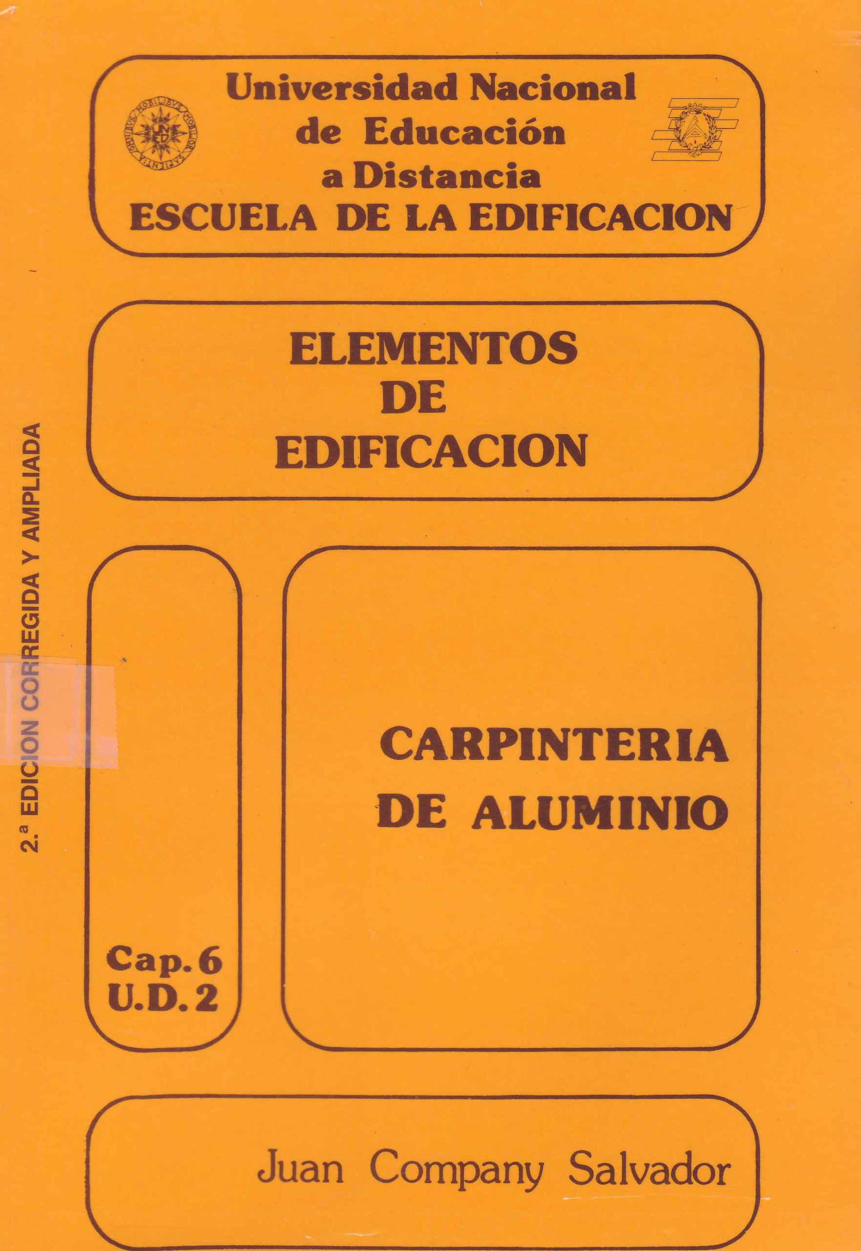 ELEMENTOS DE EDIFICACION. CARPINTERIA DE ALUMINIO.