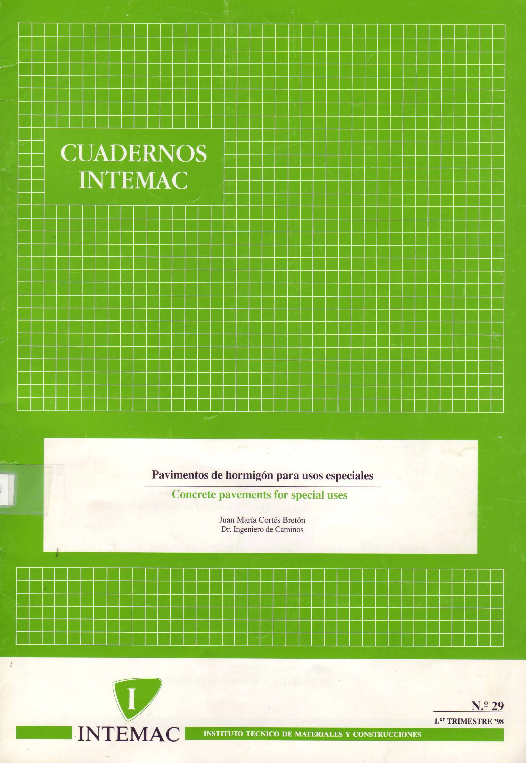 PAVIMENTOS DE HORMIGON PARA USOS ESPECIALES
