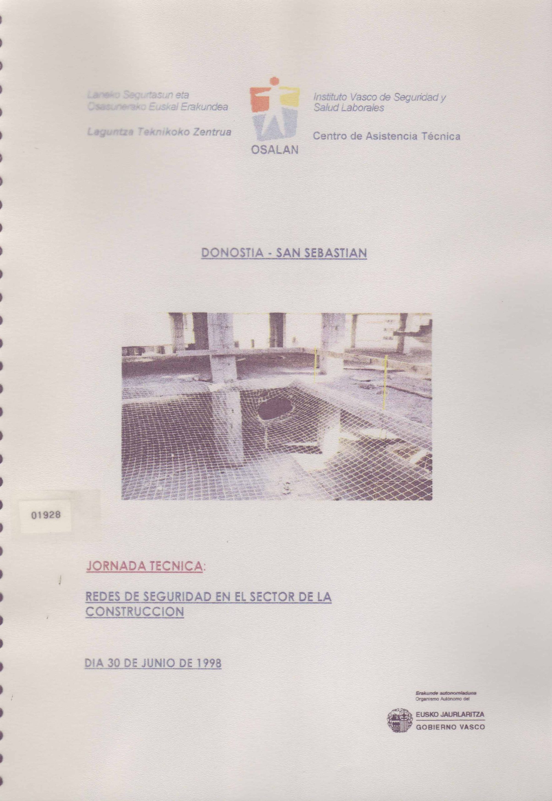 JORNADA TECNICA: REDES DE SEGURIDAD EN EL SECTOR DE LA CONSTRUCCION