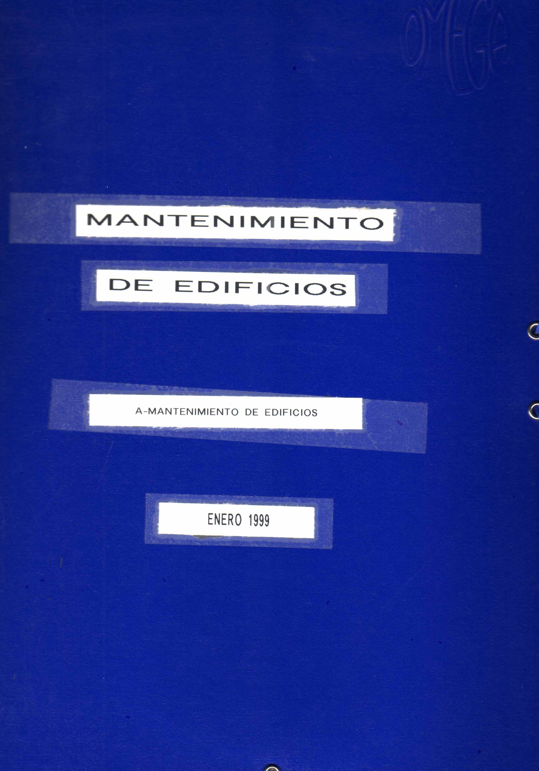 MANTENIMIENTO DE EDIFICIOS
