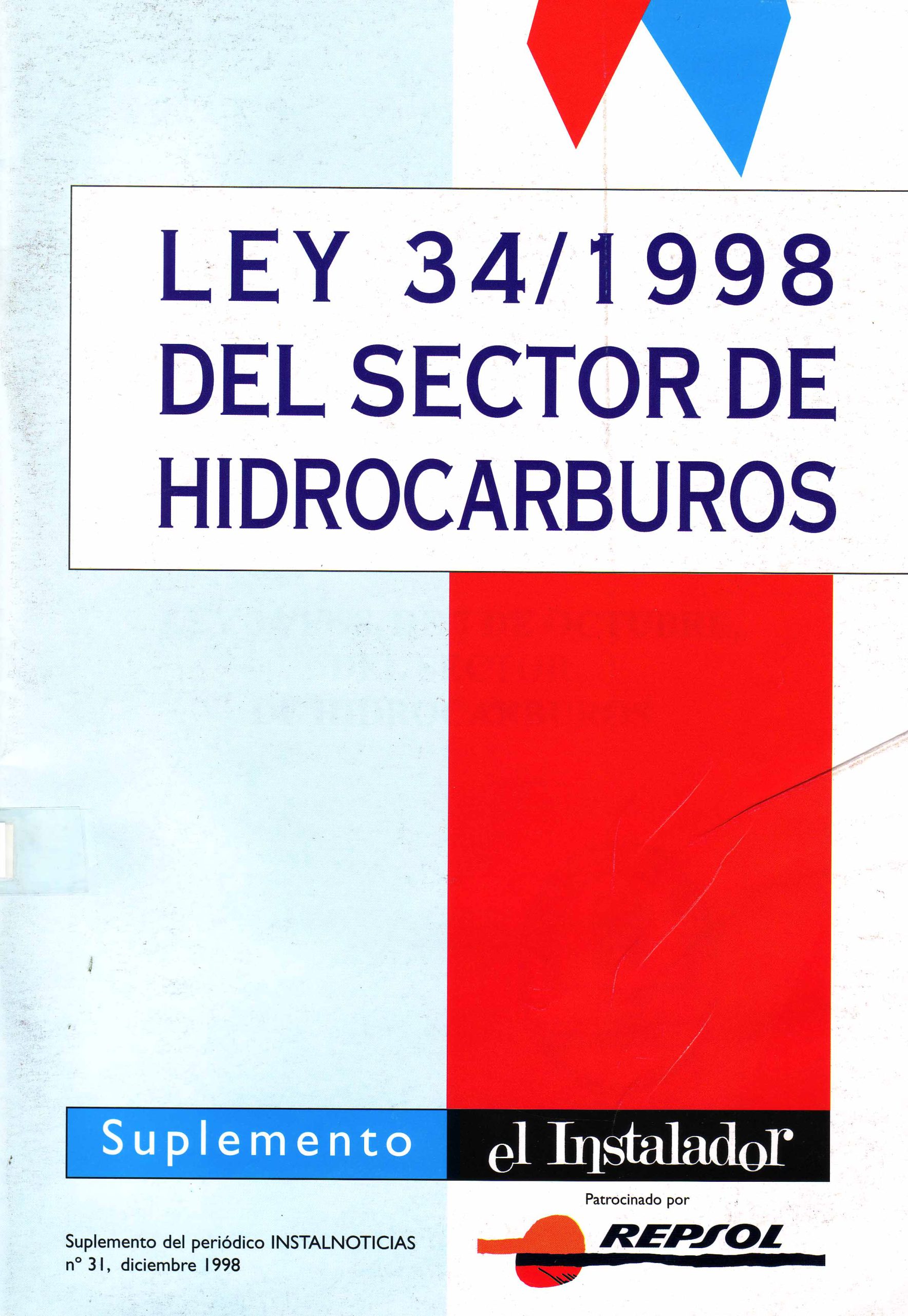 LEY 34/1998 DEL SECTOR DE HIDROCARBUROS