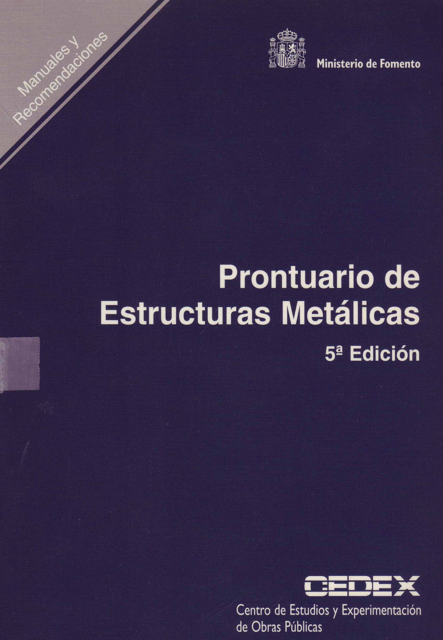 PRONTUARIO DE ESTRUCTURAS METALICAS