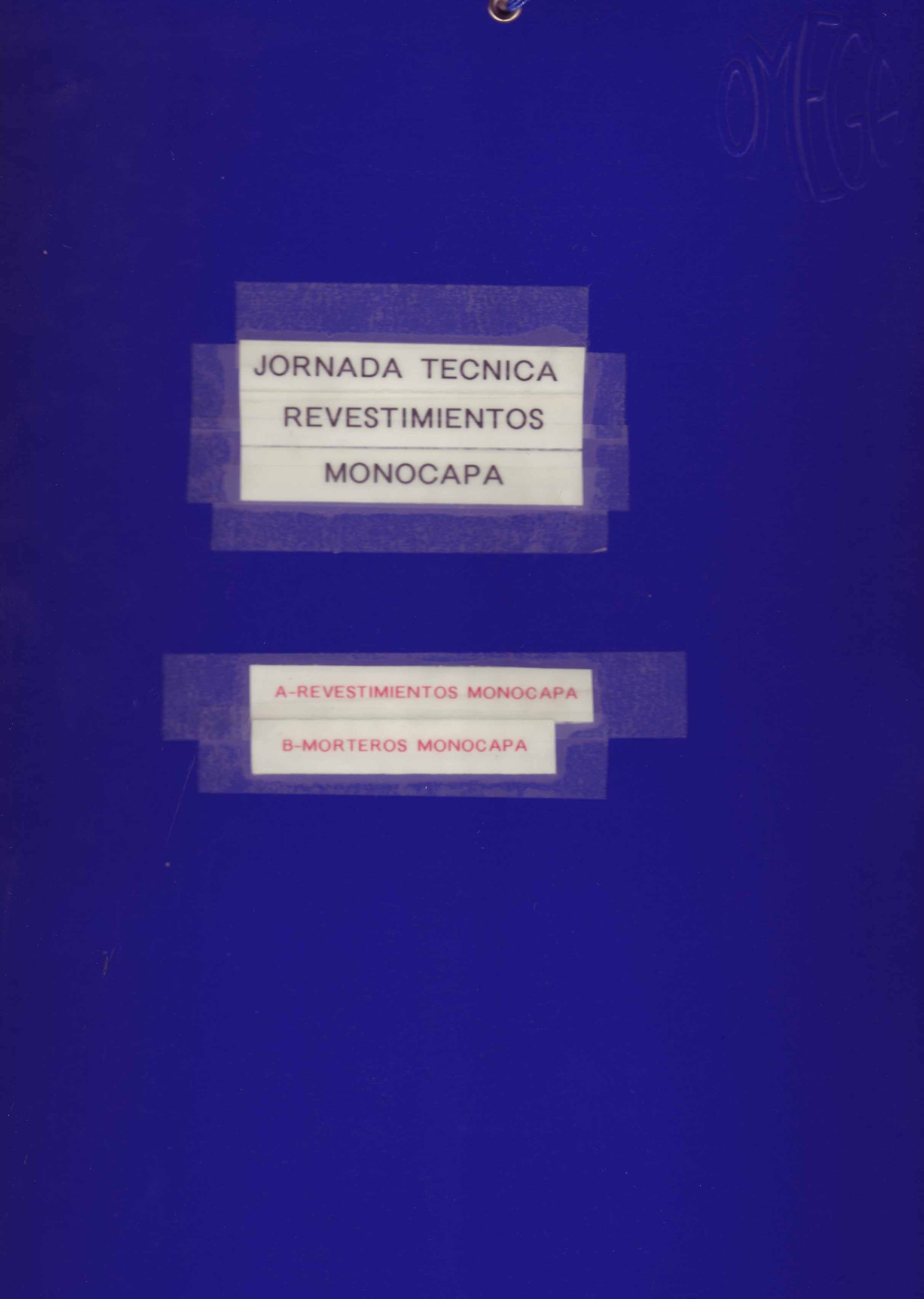 JORNADA TECNICA REVESTIMIENTOS MONOCAPA