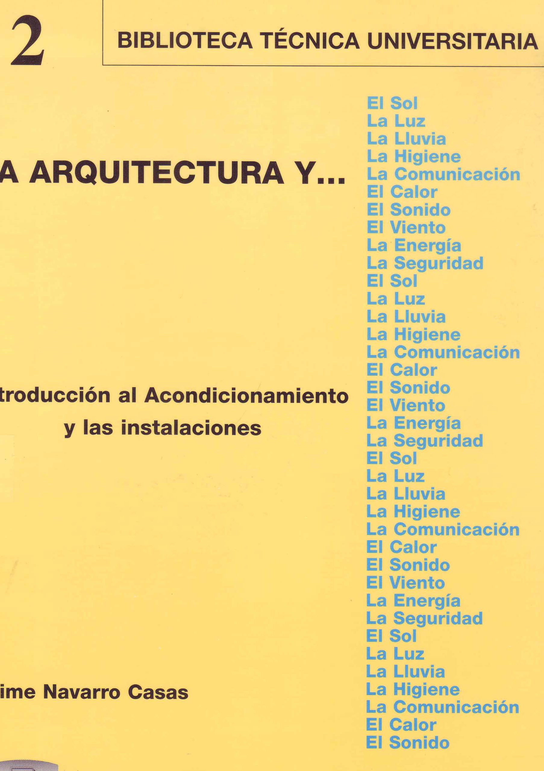 INTRODUCCION AL ACONDICIONAMIENTO Y LAS INSTALACIONES