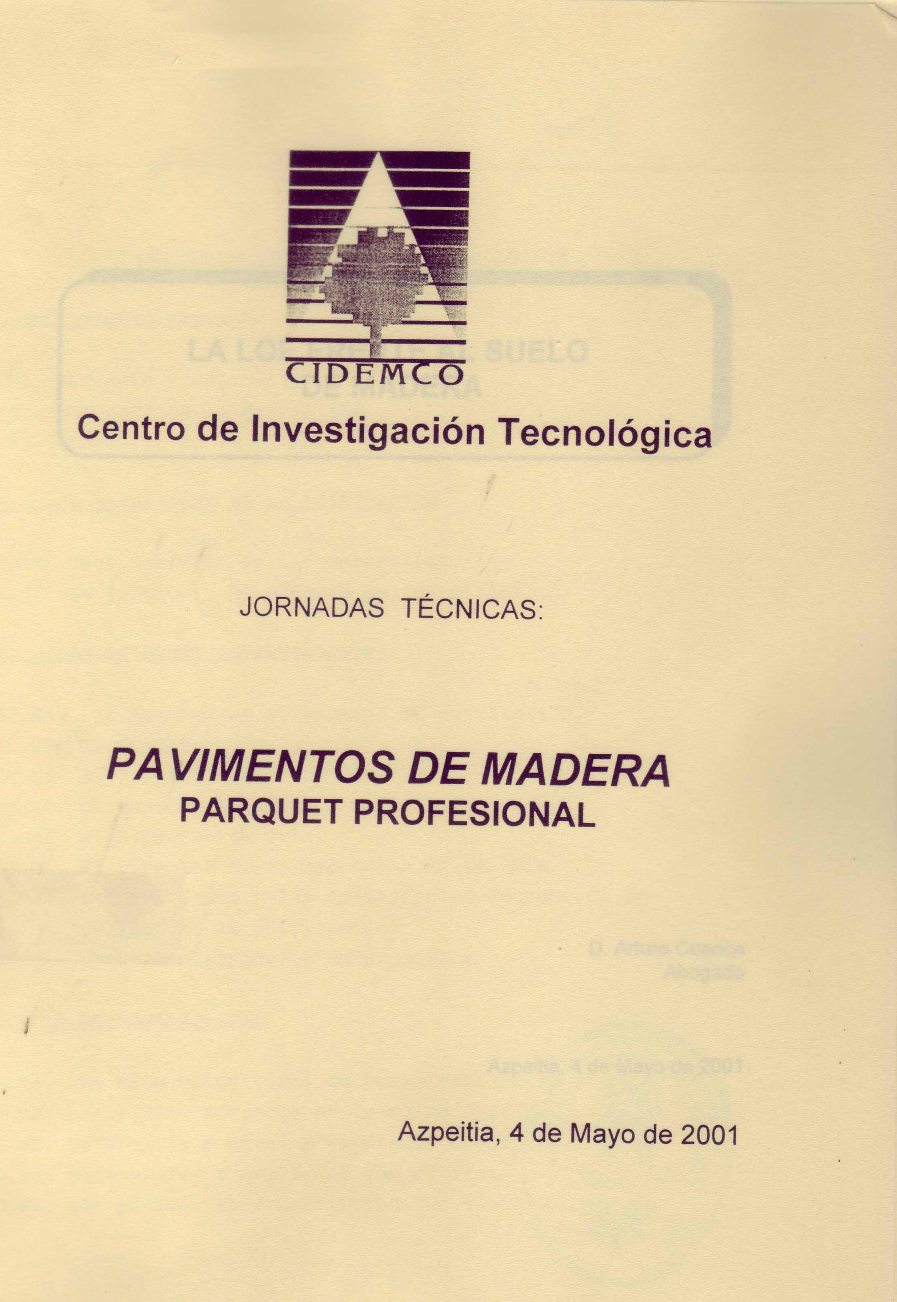 PAVIMENTOS DE MADERA, PARQUET PROFESIONAL