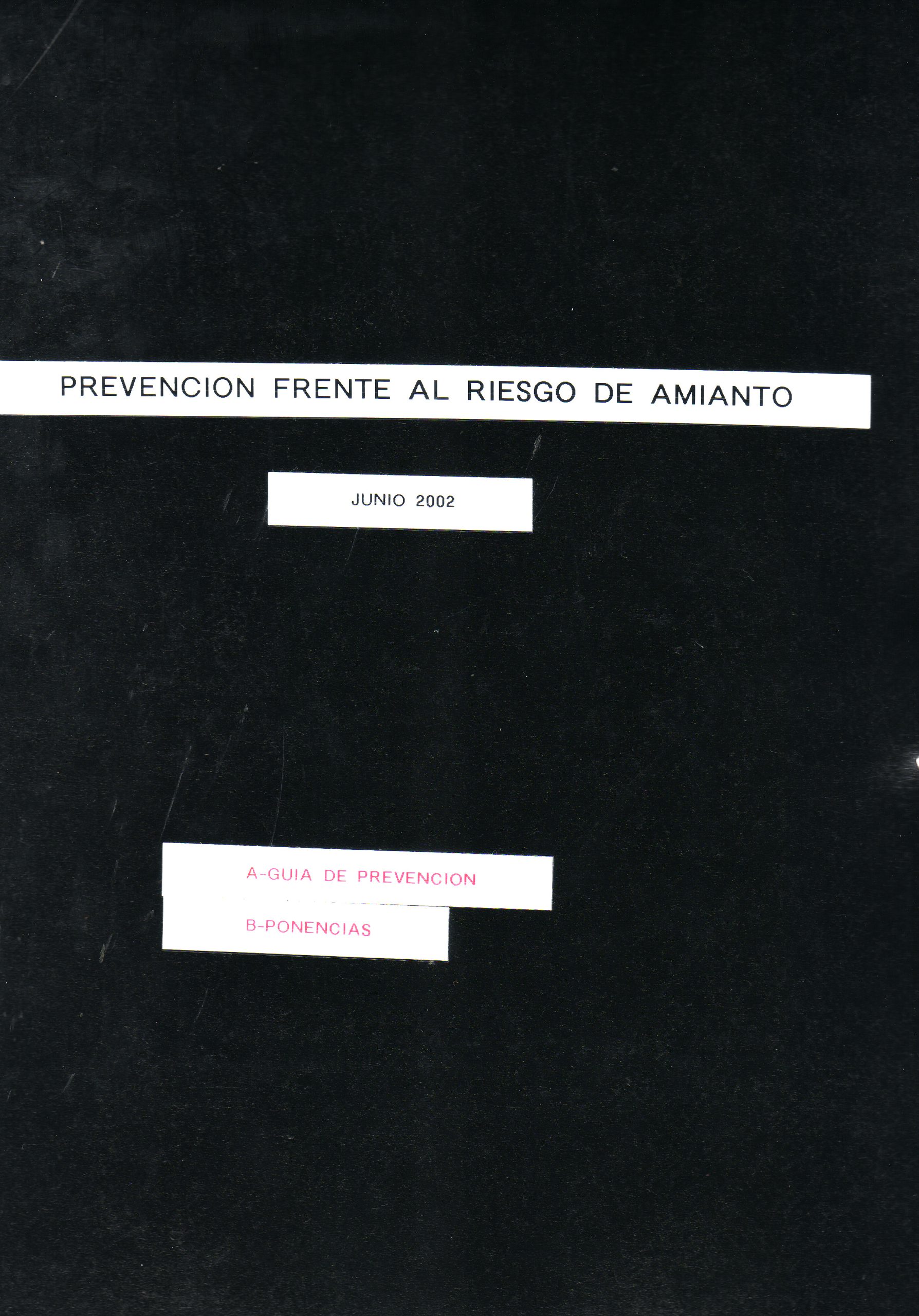 PREVENCION FRENTE AL RIESGO DE AMIANTO