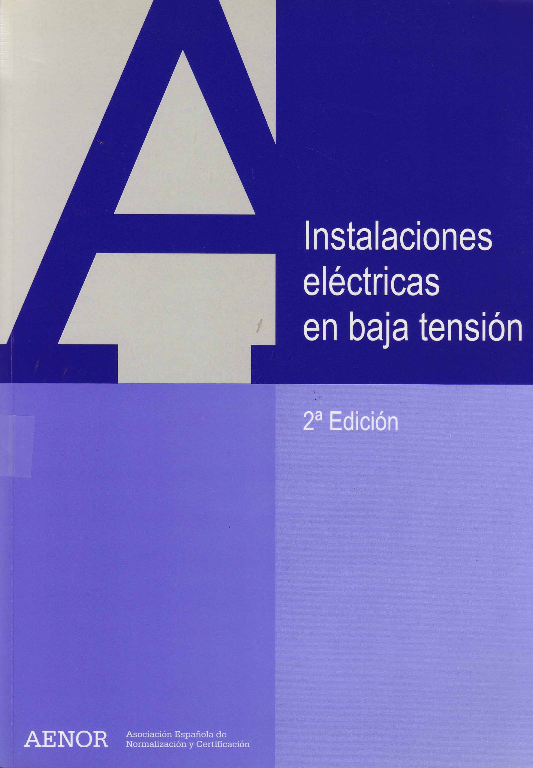 INSTALACIONES ELECTRICAS EN BAJA TENSION