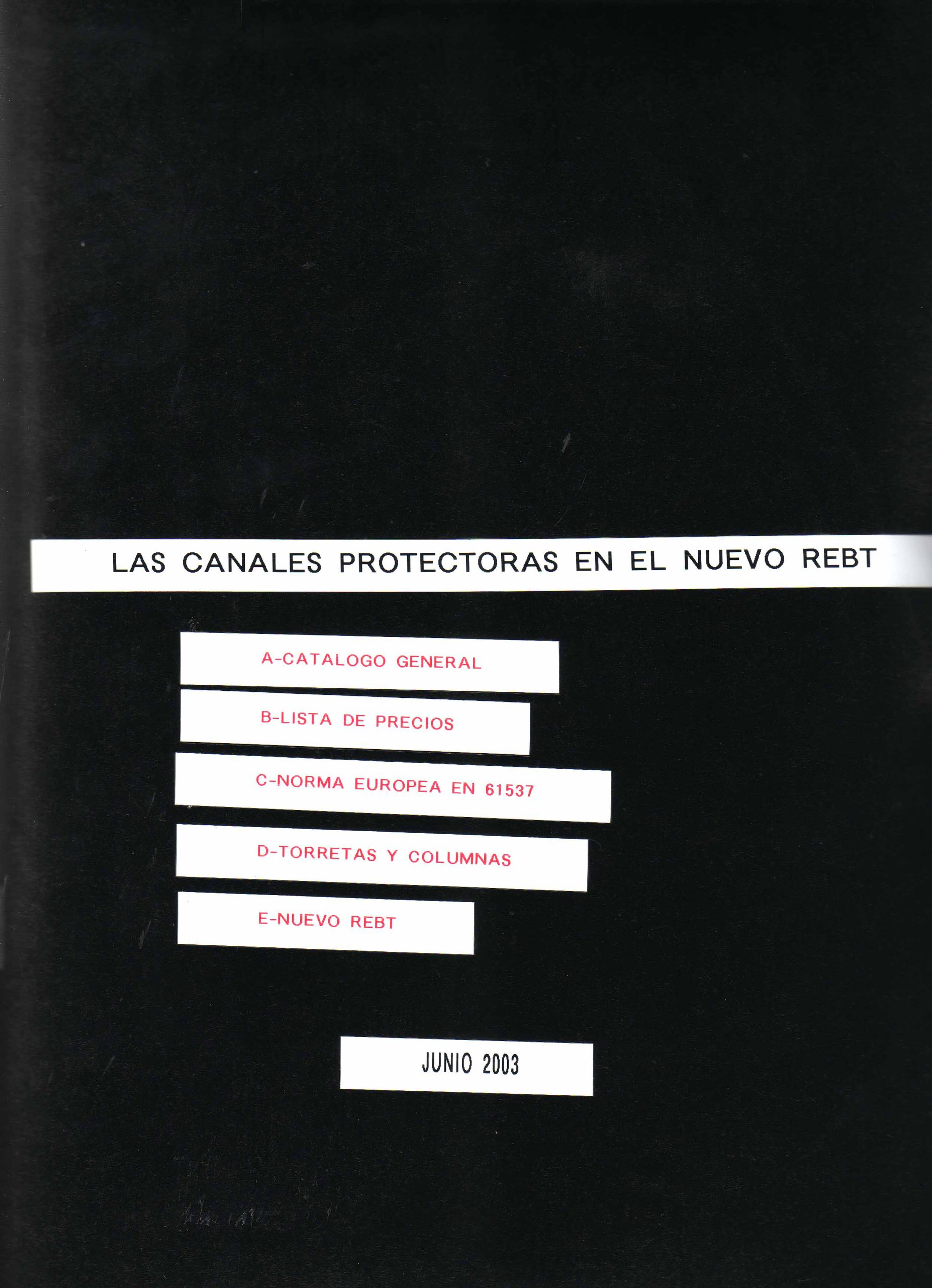 LAS CANALES PROTECTORAS EN EL NUEVO REBT