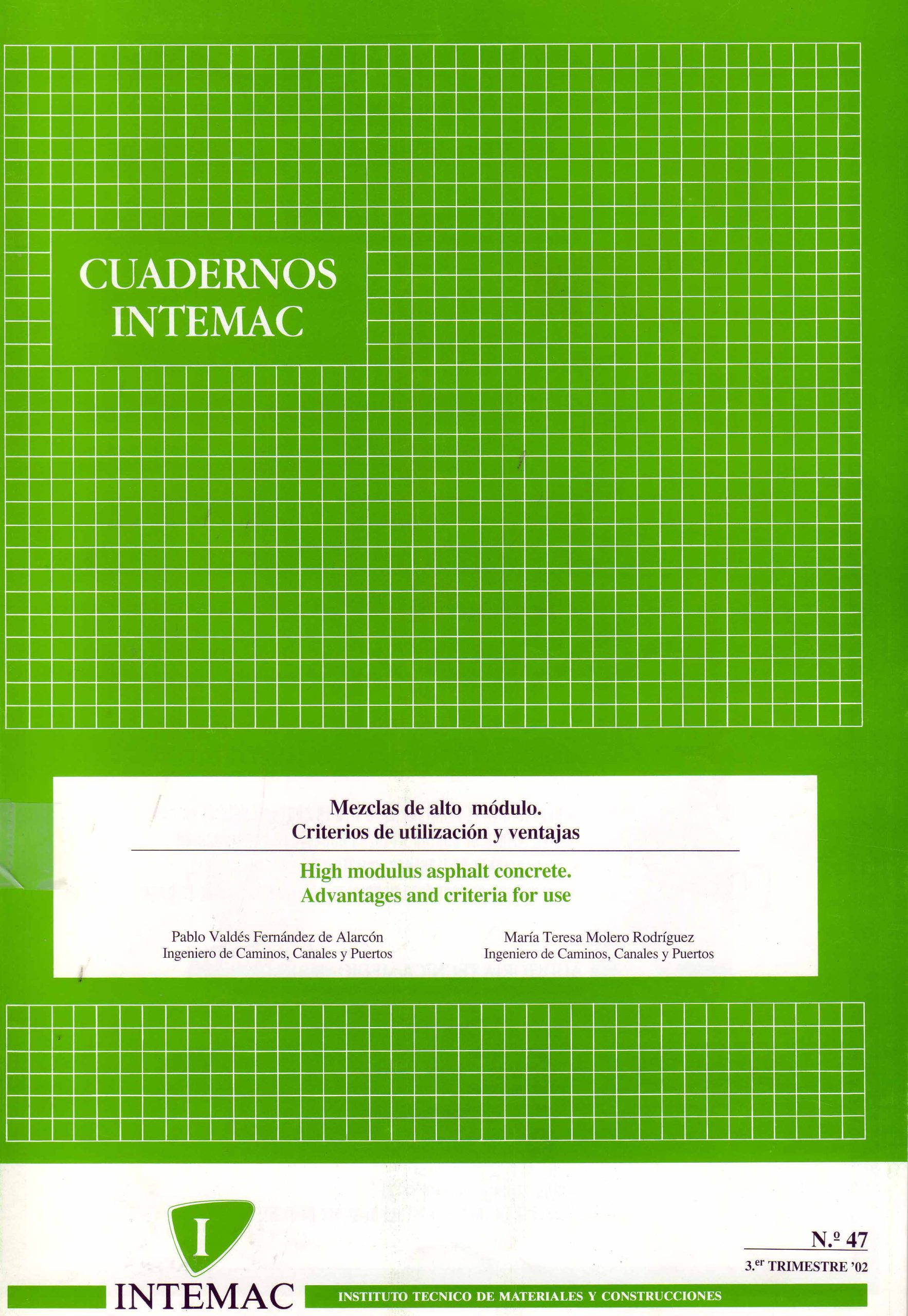 MEZCLAS DE ALTO MODULO. CRITERIOS DE UTILIZACION Y VENTAJAS