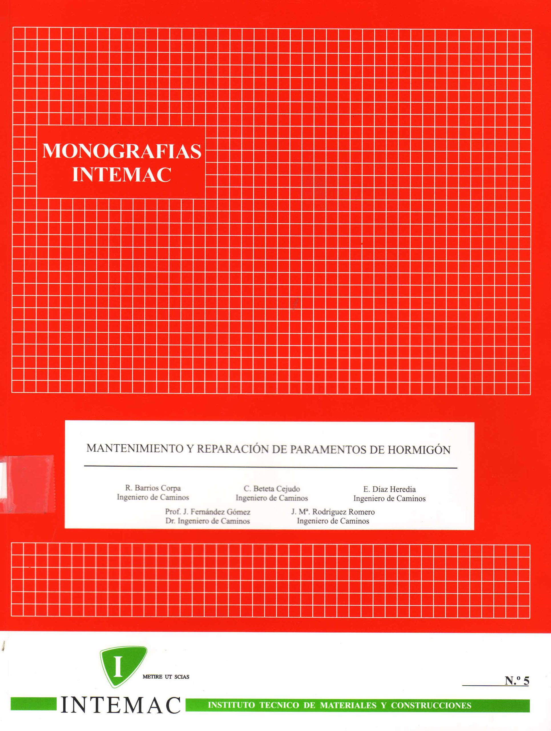 MANTENIMIENTOS Y REPARACION DE PARAMENTOS DE HORMIGON